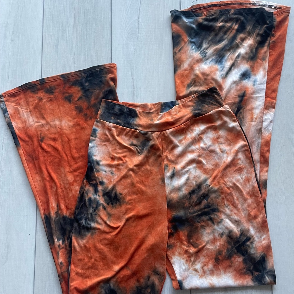 Vibrant Tie-Dye Flared Pants